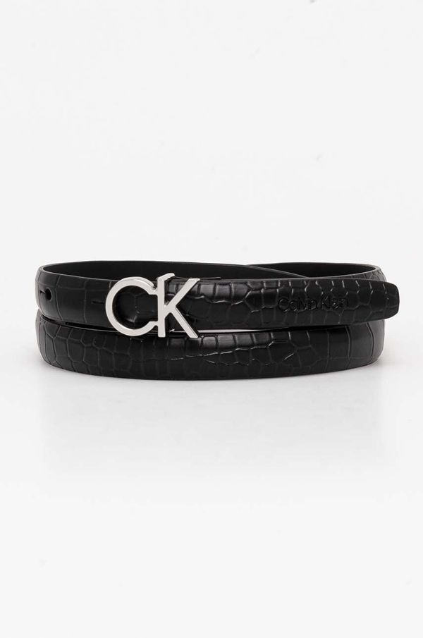 Calvin Klein Pas Calvin Klein ženski, črna barva, K60K612390