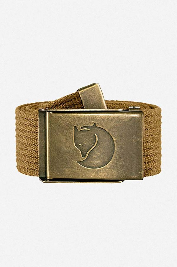 Fjallraven Pas Fjallraven Pasek Fjallraven Canvas Brass Belt F77297 232 bež barva