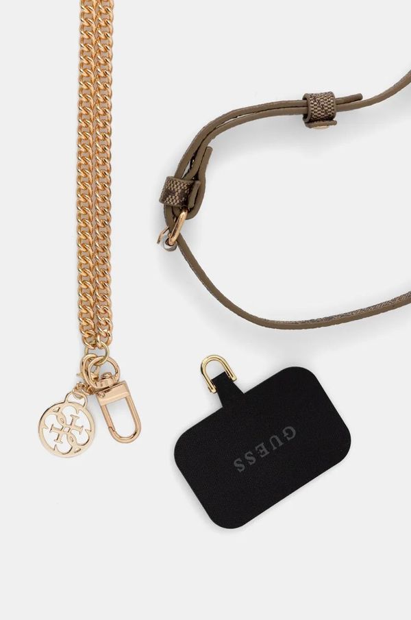 Guess Pašček za telefon Guess rjava barva, GUOUC4MG4EW