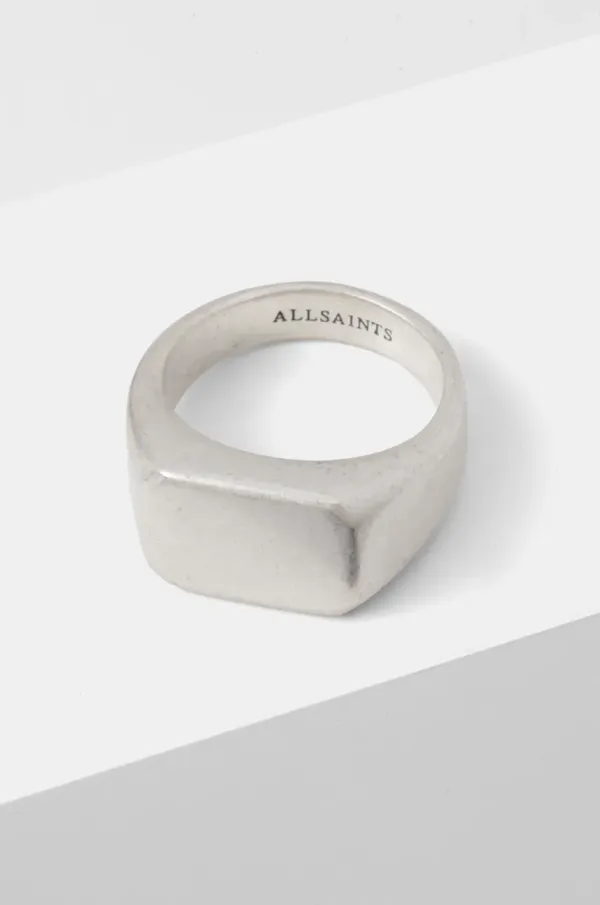 AllSaints Pečatni prstan AllSaints 37489716SLV041