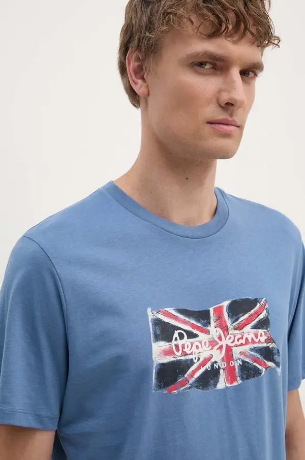 Pepe Jeans Pepe Jeans Bombažna kratka majica Pepe Jeans Clag