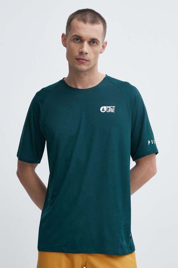 Picture Picture športna kratka majica Osborn zelena barva, MTS1077