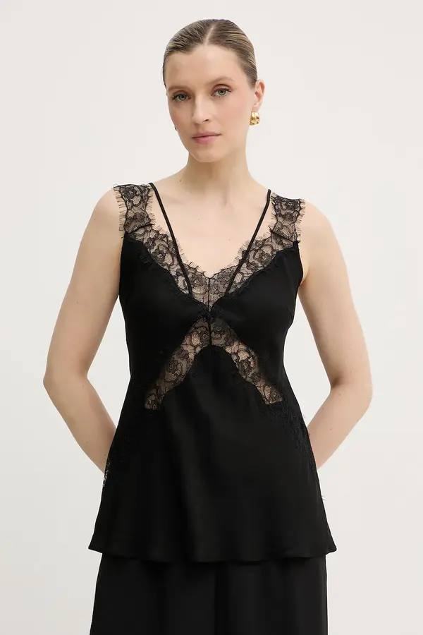 Pinko Pinko Bluza z naramnicami ženska viskozna