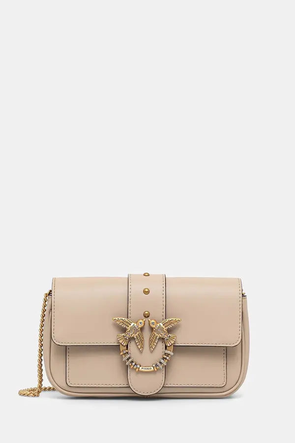 Pinko Pinko crossbody torbica ženska usnjena