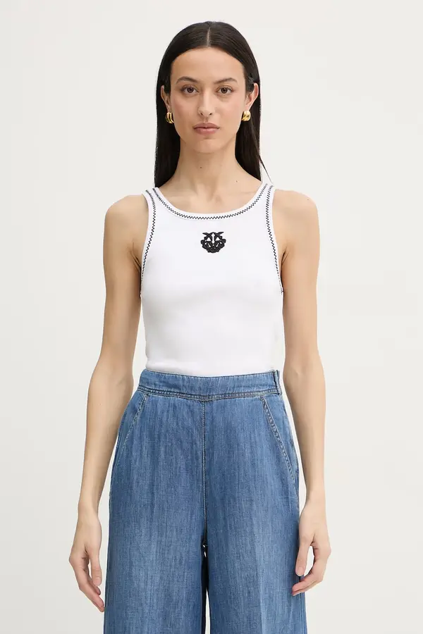 Pinko Pinko top ženski bombažni z elastanom