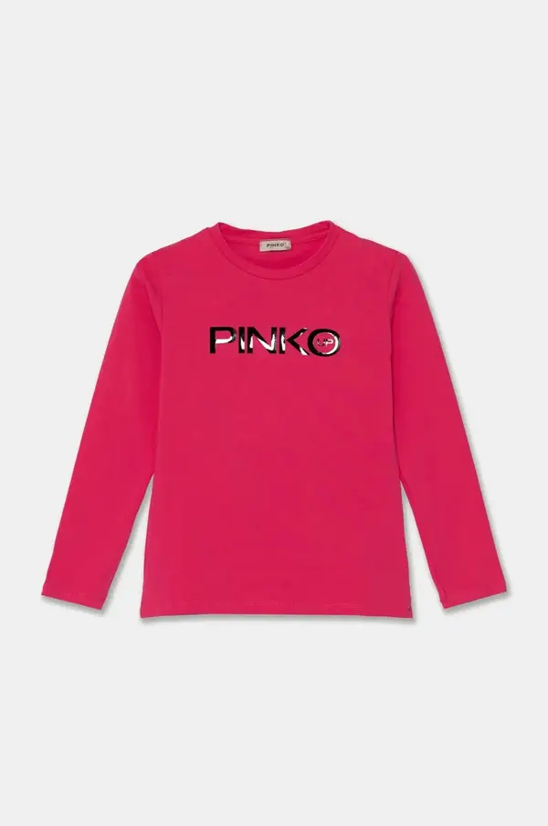 Pinko Up Pinko Up Otroška bombažna majica z dolgimi rokavi Pinko Up