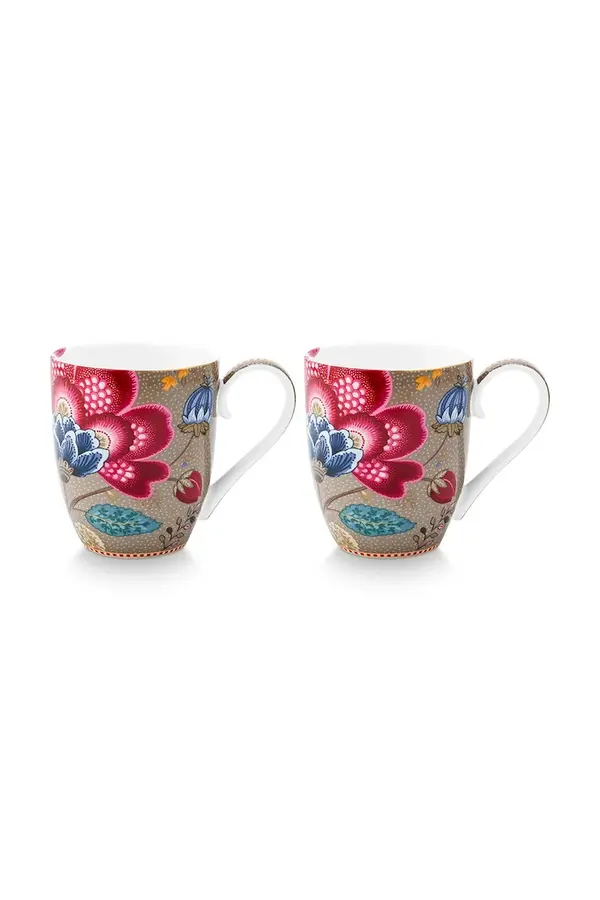 Pip Studio Pip Studio komplet lončkov iz glaziranega porcelana 450 ml