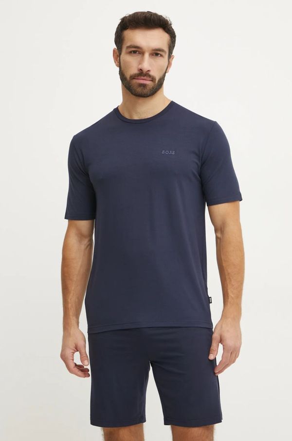 BOSS Pižama BOSS moška, mornarsko modra barva, 50535826