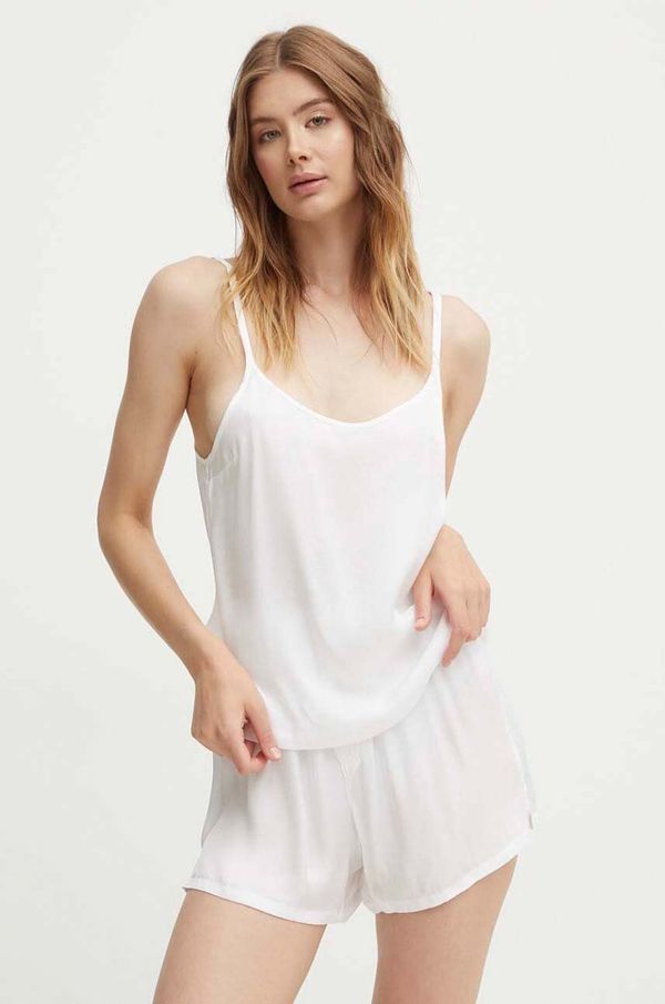 Calvin Klein Underwear Pižama Calvin Klein Underwear ženska, bela barva, 000QS7153E