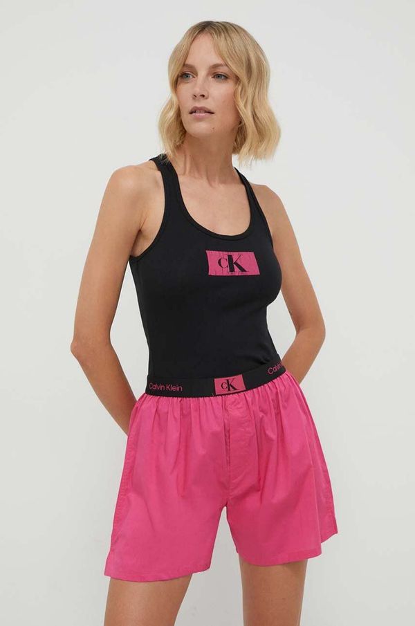 Calvin Klein Underwear Pižama Calvin Klein Underwear ženska, roza barva