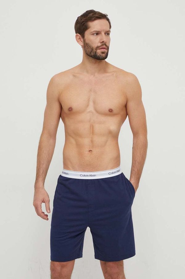 Calvin Klein Underwear Pižama kratke hlače Calvin Klein Underwear moški, mornarsko modra barva