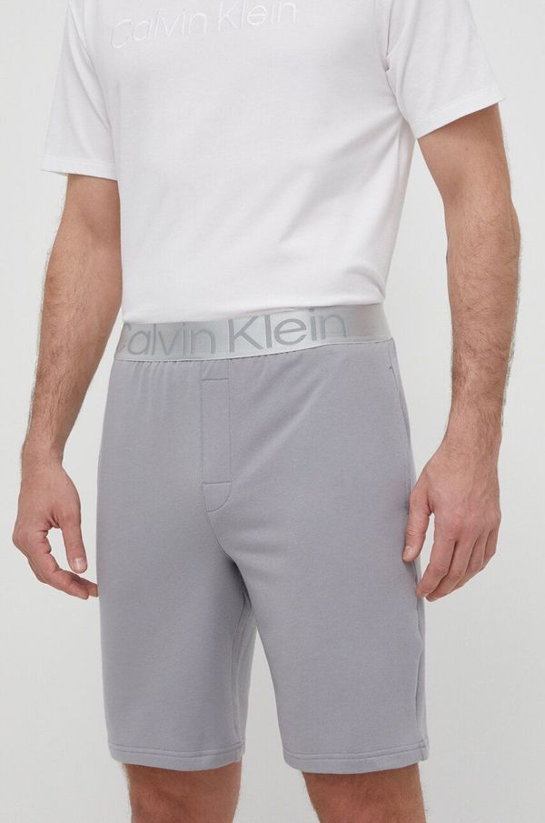 Calvin Klein Underwear Pižama kratke hlače Calvin Klein Underwear moški, siva barva