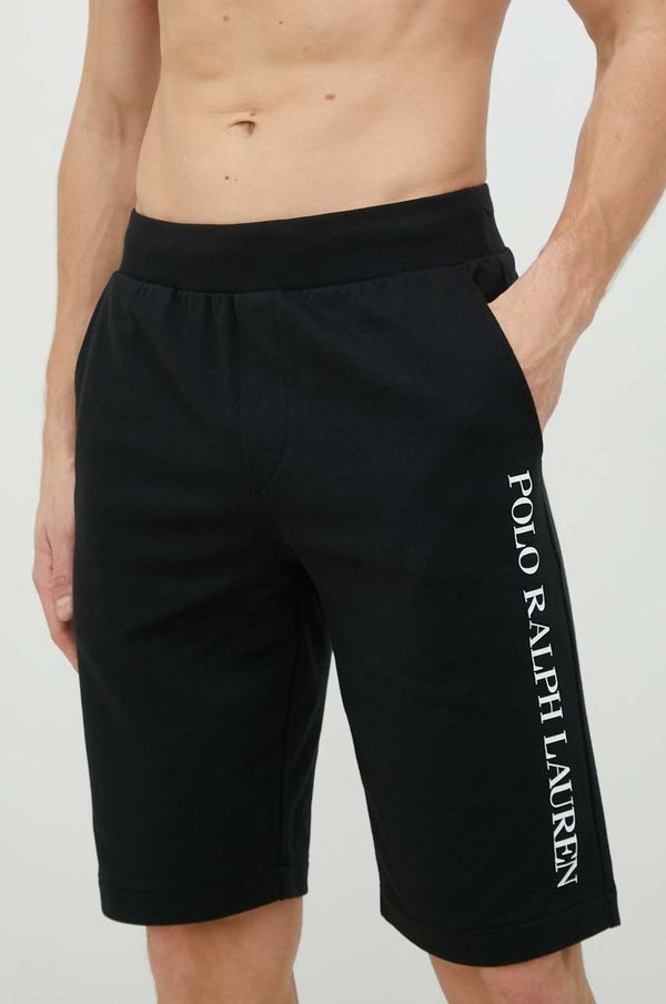 Polo Ralph Lauren Pižama kratke hlače Polo Ralph Lauren moški, črna barva