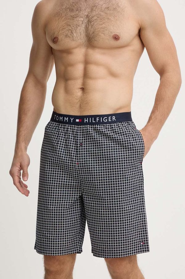 Tommy Hilfiger Pižama kratke hlače Tommy Hilfiger moške, mornarsko modra barva, UM0UM01765