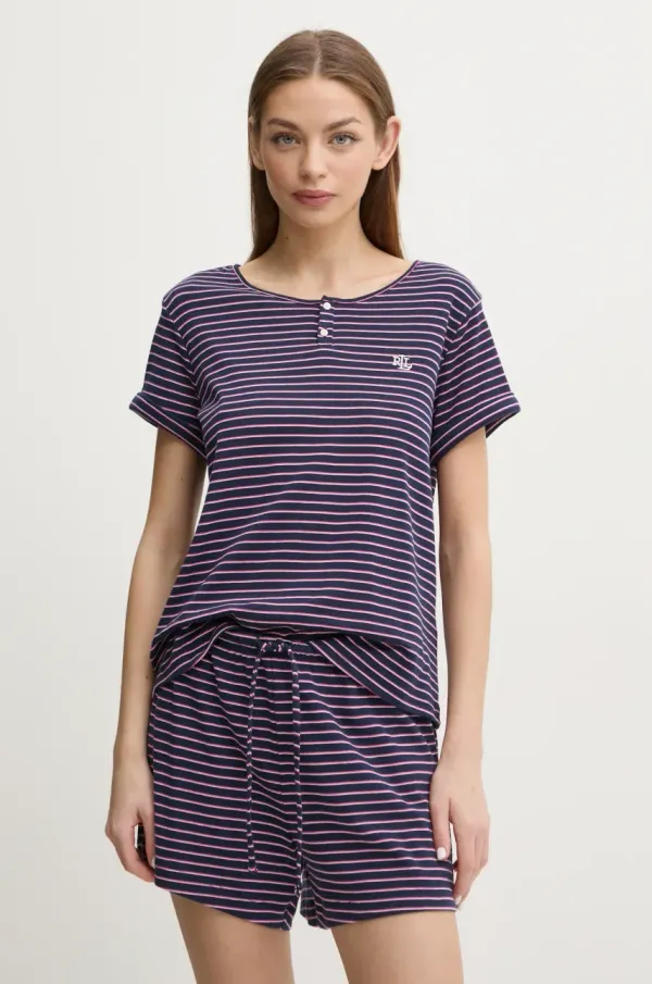 Lauren Ralph Lauren Pižama Lauren Ralph Lauren ženska, mornarsko modra barva, ILN12402