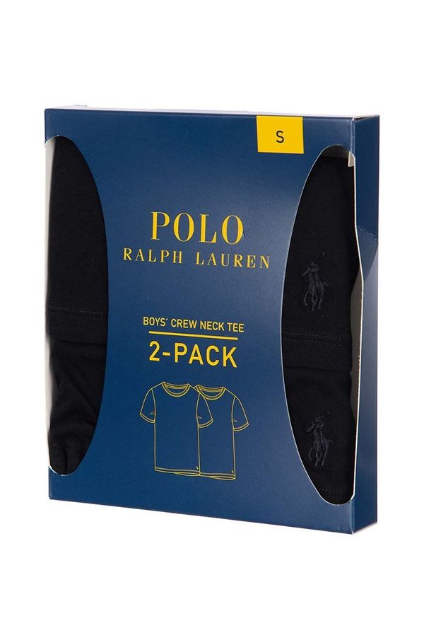 Polo Ralph Lauren Pižama Polo Ralph Lauren 2-pack črna barva
