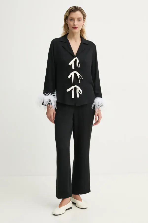 The Sleeper Pižama The Sleeper ženska, črna barva, BWSP02P002F