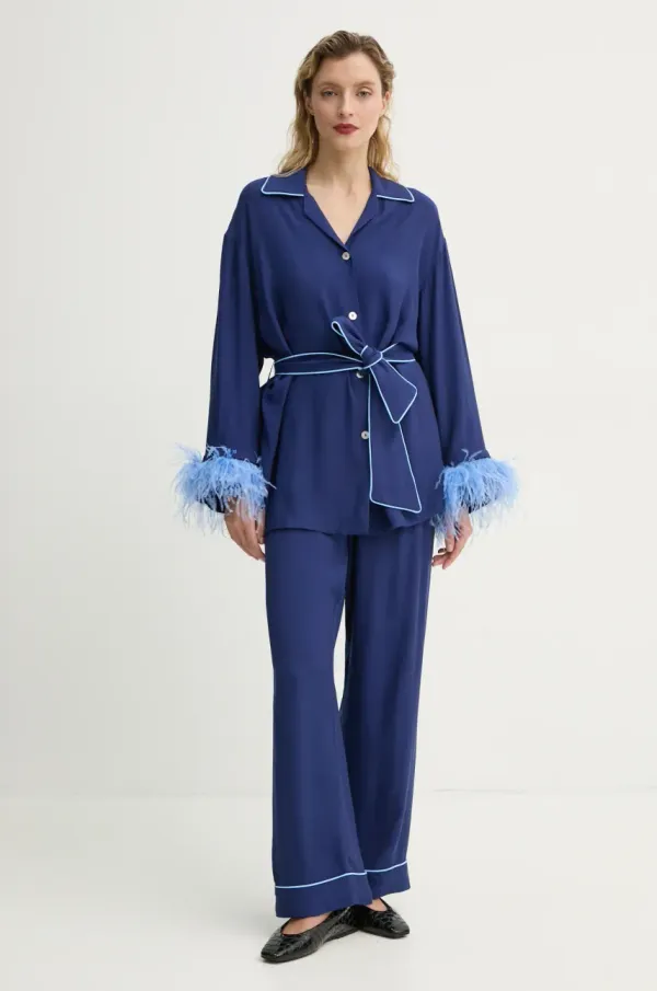 The Sleeper Pižama The Sleeper ženska, mornarsko modra barva, MCSP03P004F