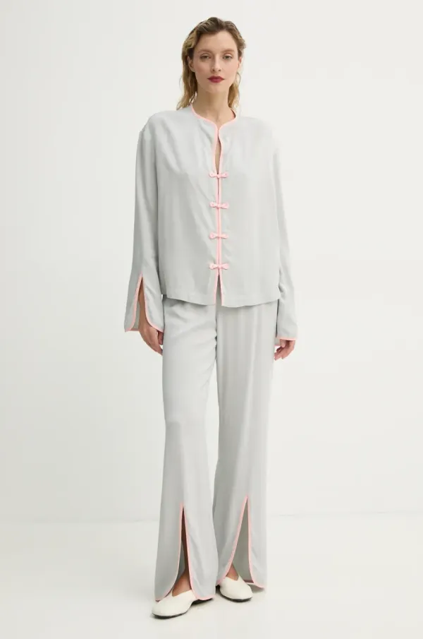 The Sleeper Pižama The Sleeper ženska, siva barva, LSSP03P011M