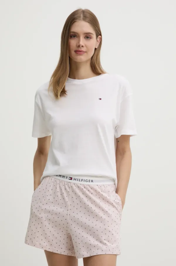 Tommy Hilfiger Pižama Tommy Hilfiger ženska, bela barva, UW0UW05760