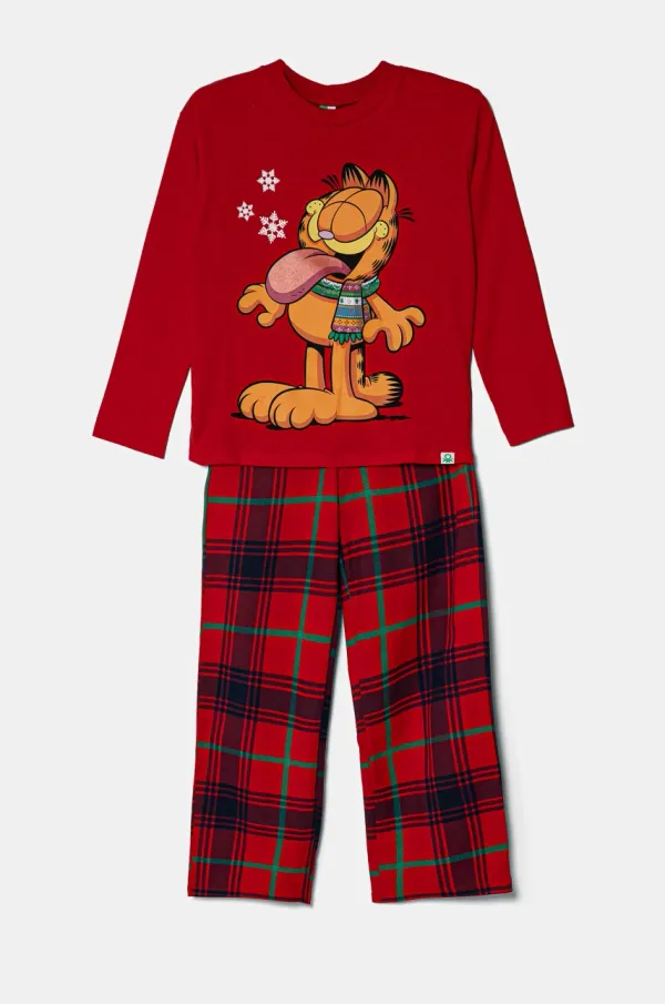 United Colors of Benetton Pižama United Colors of Benetton rdeča barva, 37MW0P07T