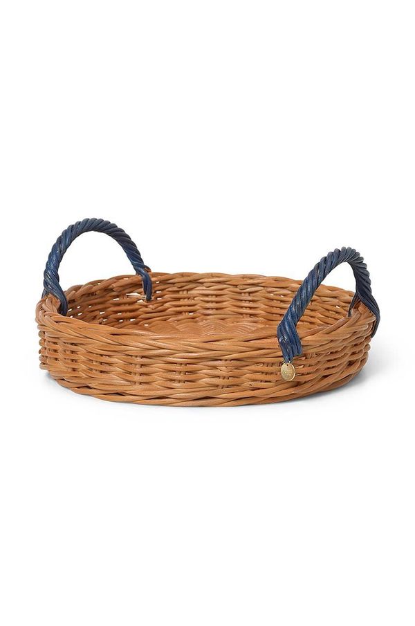 ferm LIVING Pladenj ferm LIVING Blue Handle Tray