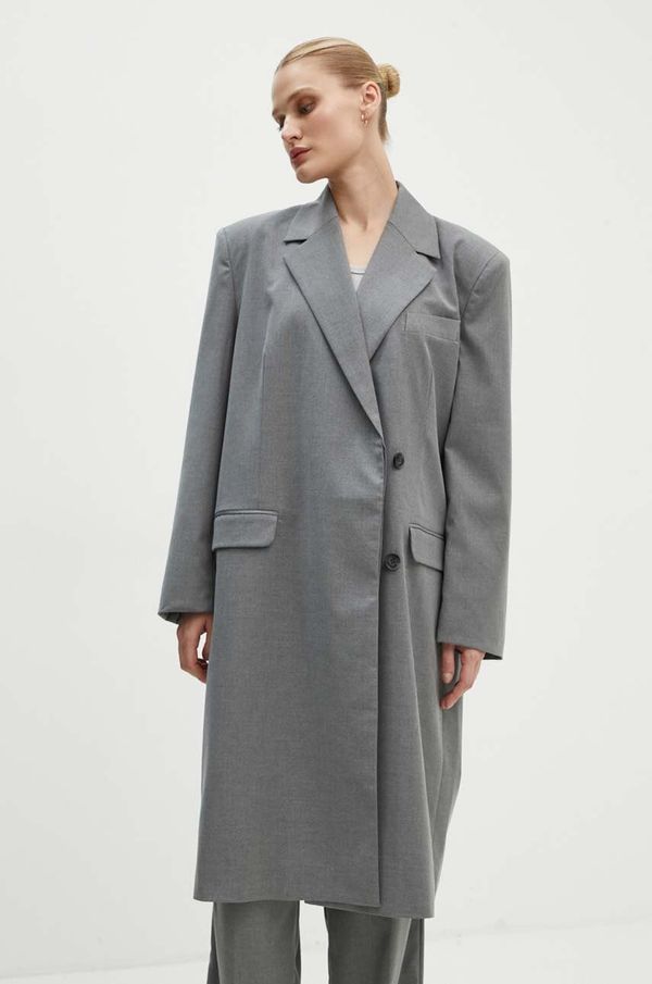 2NDDAY Plašč 2NDDAY 2ND Toretto - Classic Tailori ženski, siva barva, 2244110169