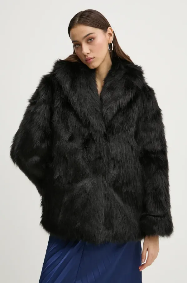 Abercrombie & Fitch Plašč Abercrombie & Fitch ženski, črna barva, KI144-4188