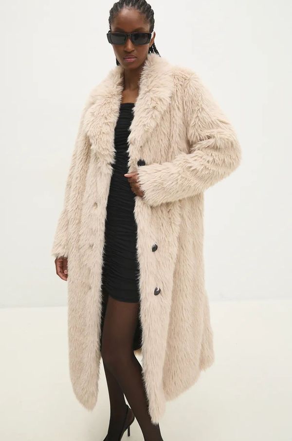 Answear Lab Plašč Answear Lab ženski, bež barva