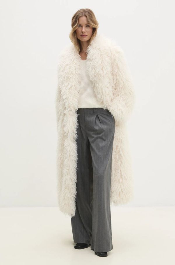 Answear Lab Plašč Answear Lab ženski, bež barva