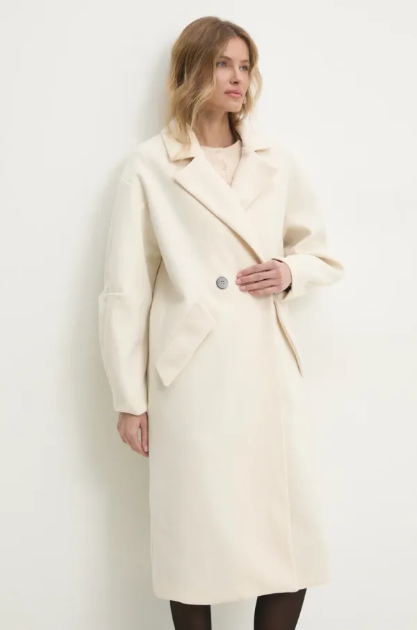 Answear Lab Plašč Answear Lab ženski, bež barva