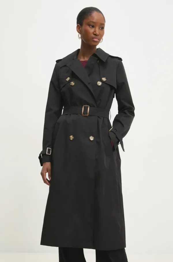 Answear Lab Plašč Answear Lab ženski, črna barva