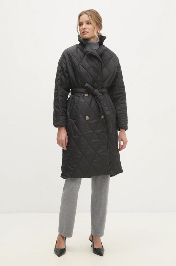 Answear Lab Plašč Answear Lab ženski, črna barva