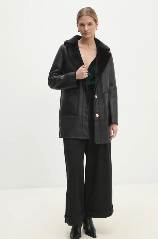 Answear Lab Plašč Answear Lab ženski, črna barva