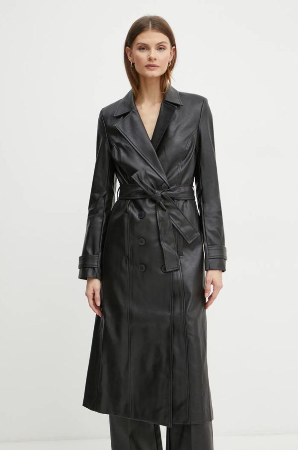 Bardot Plašč Bardot VEGAN LEATHER ženski, črna barva, 56210JB8