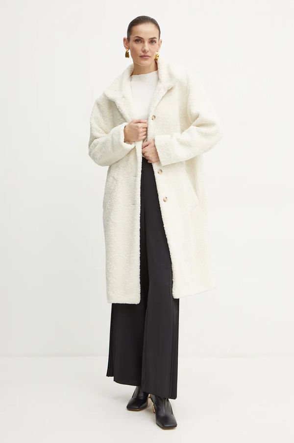 Boss Orange Plašč Boss Orange ženski, bež barva, 50535901