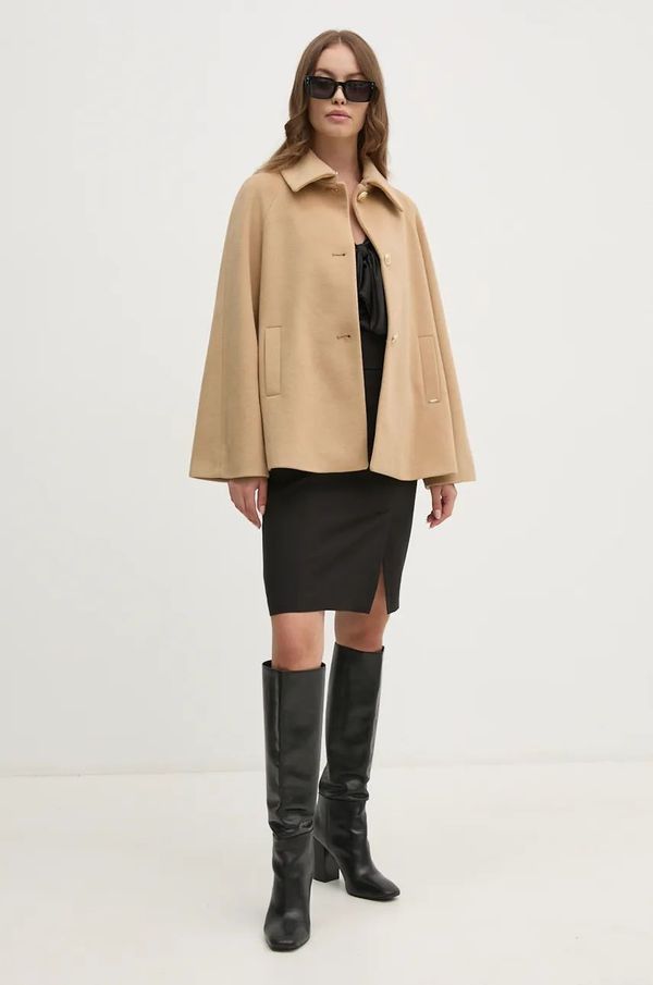 Gaudi Plašč Gaudi ženski, bež barva, 421FD35016