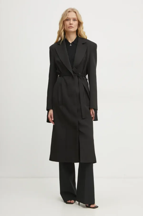 Patrizia Pepe Plašč Patrizia Pepe ženski, črna barva, 8O0157 A375