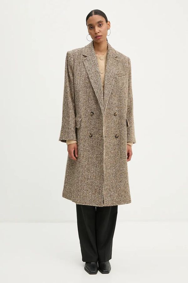 A.L.C. Plašč s primesjo volne A.L.C. Tanner bež barva, 1JAKT00904