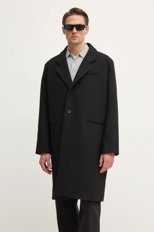 Won Hundred Plašč s primesjo volne Won Hundred črna barva, 3394-14272