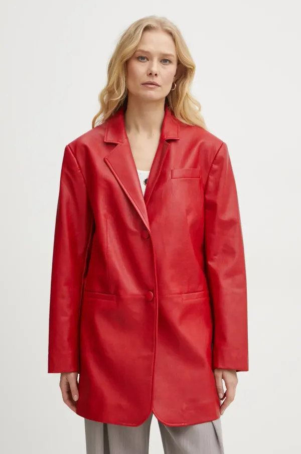 Twinset Plašč Twinset ženski, rdeča barva, 251AP2111