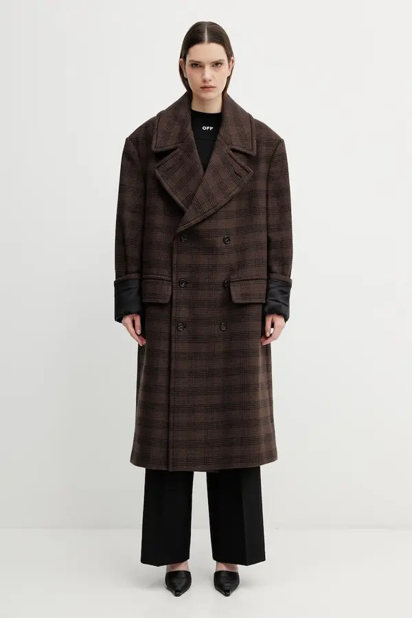MM6 Maison Margiela Plašč z dodatkom volne MM6 Maison Margiela