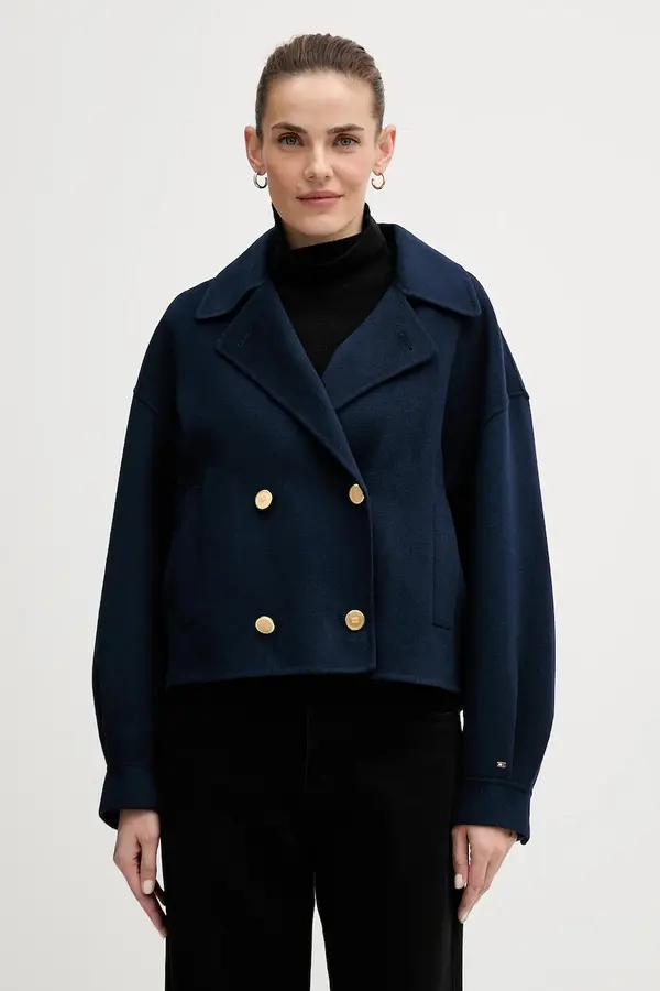 Tommy Hilfiger Plašč z dodatkom volne Tommy Hilfiger