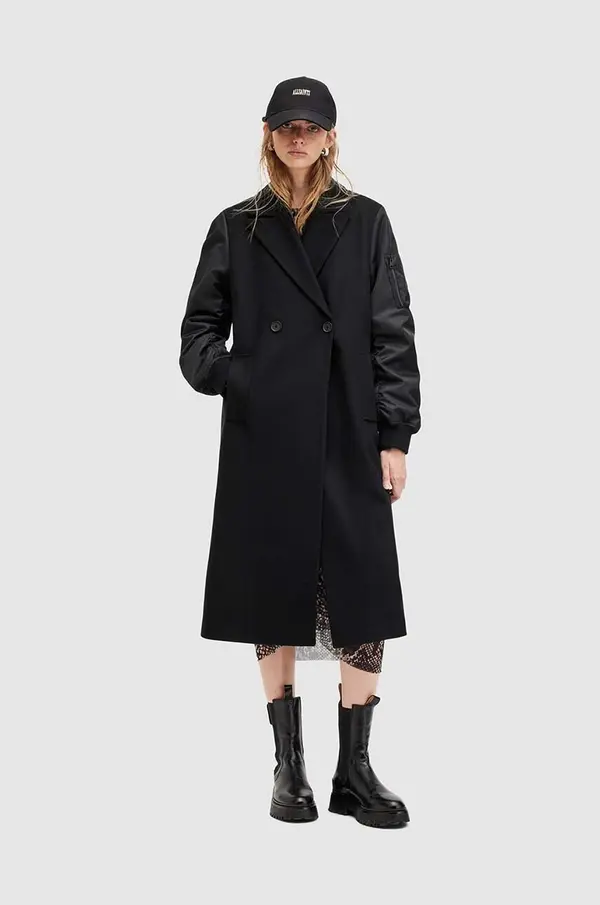 AllSaints Plašč z volno AllSaints PAULAH