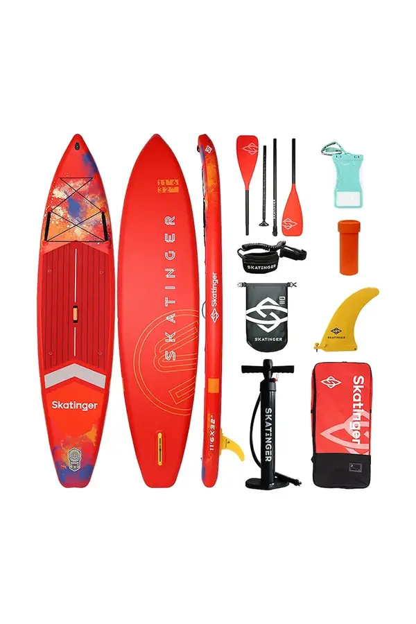 Skatinger Plavalna deska z dodatki Skatinger SUP Interstellar Red 350 x 81 x 15 cm (11'6')