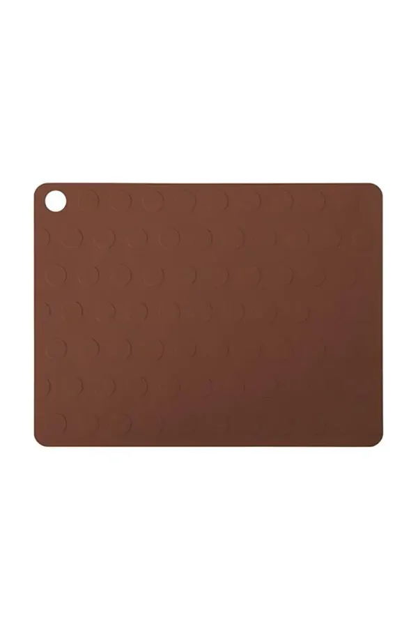 OYOY Podloga za krožnik OYOY Dotto 2-pack oranžna barva