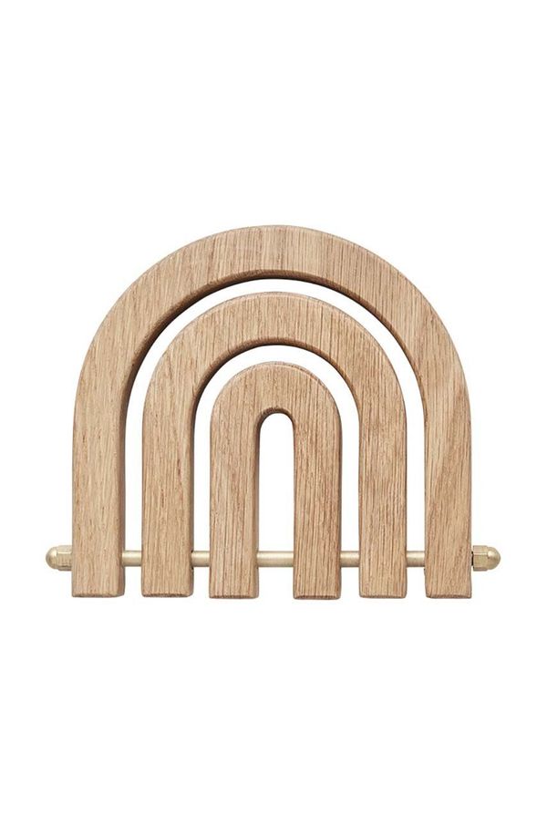 OYOY Podstavek za vroče jedi OYOY Rainbow Wooden Trivet