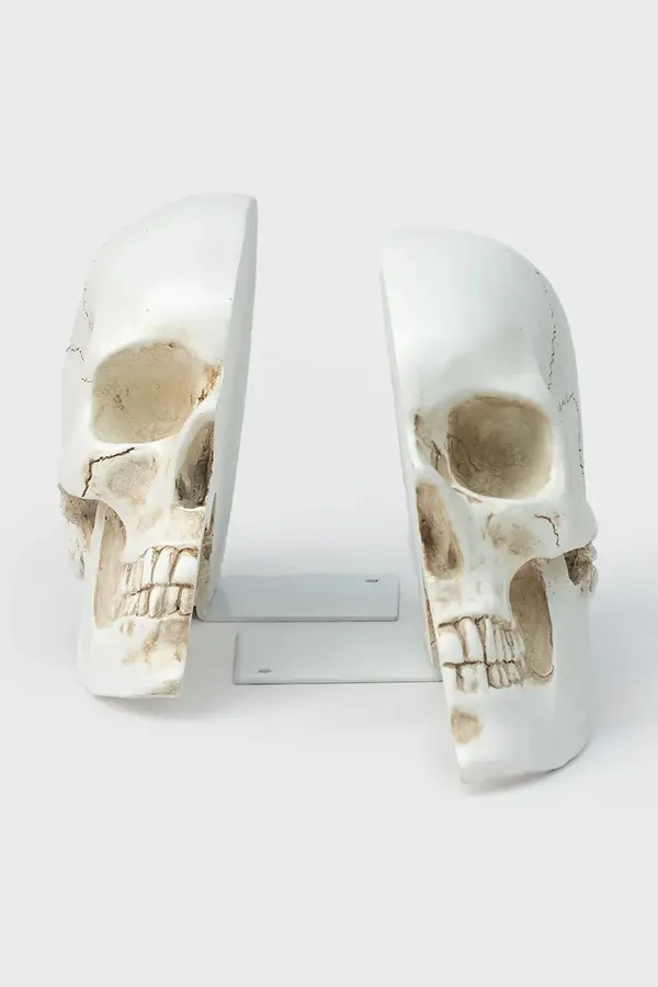 Luckies of London Podstavki za knjige Luckies of London Skull 12,3 x 15 x 21,5 cm 2-pack