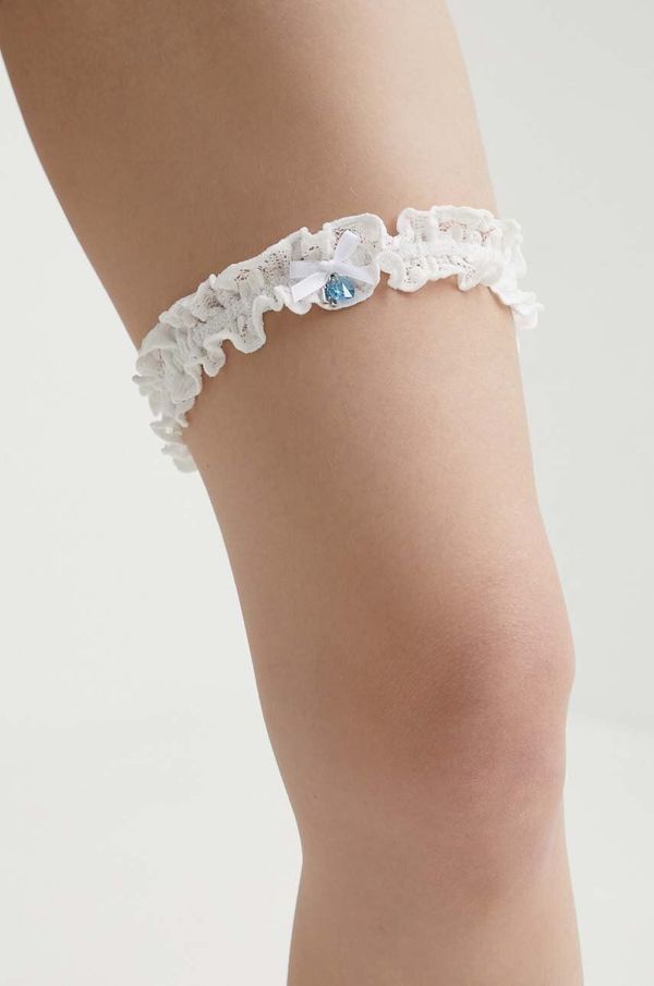 Rotate Podvezica Rotate Lace Bow Garter bela barva, 112185857