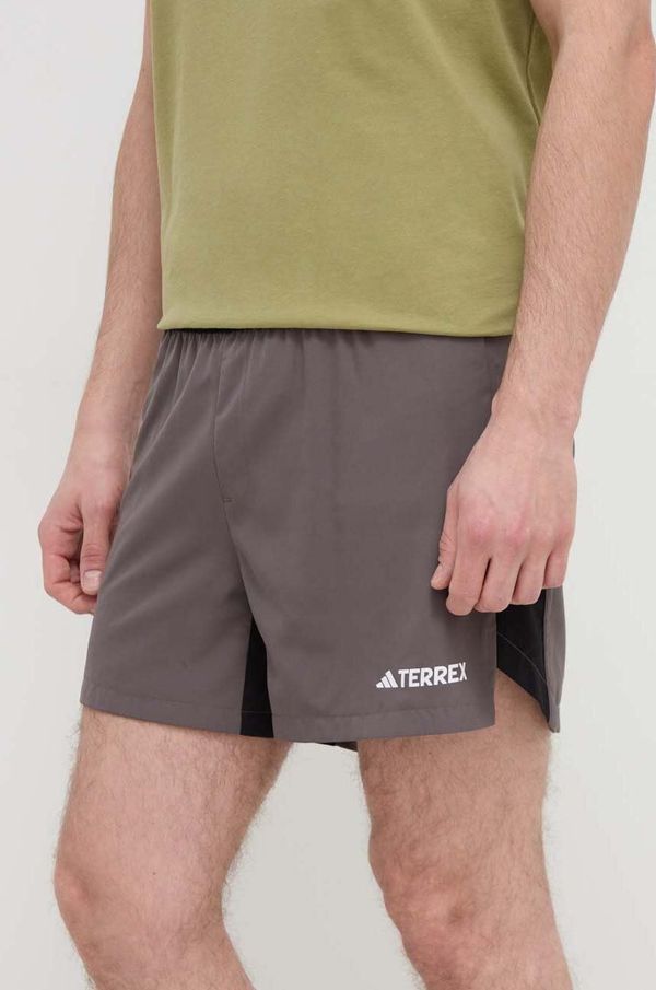 adidas TERREX Pohodne kratke hlače adidas TERREX Multi siva barva